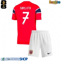 Maglie da calcio Norvegia Alexander Sorloth #7 Prima Maglia Bambino Mondiali 2026  Manica Corta (+ Pantaloni corti)